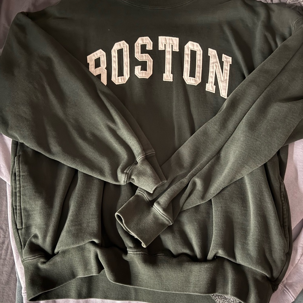 Pacsun Green Boston Sweatshirt